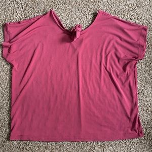 Brick Red Short Sleeve Top